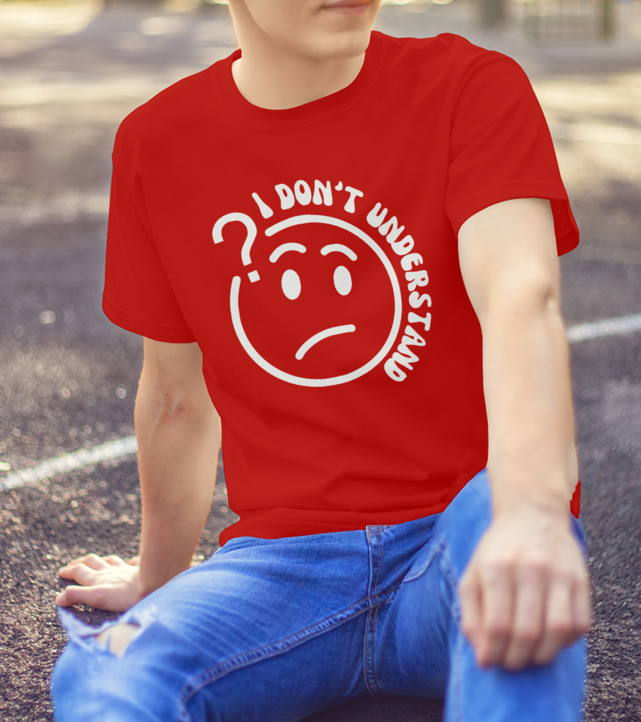 I Don’t Understand Question Mark Face Cropped T-Shirt