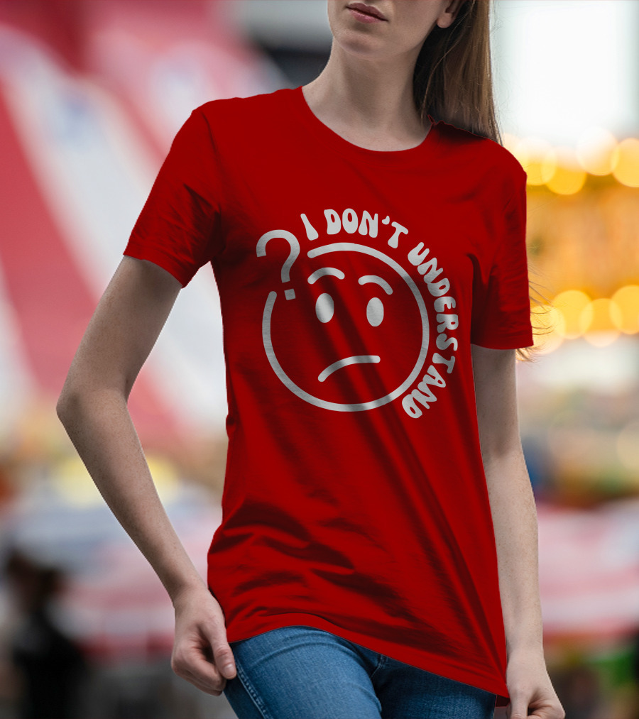 I Don’t Understand Question Mark Face Cropped T-Shirt