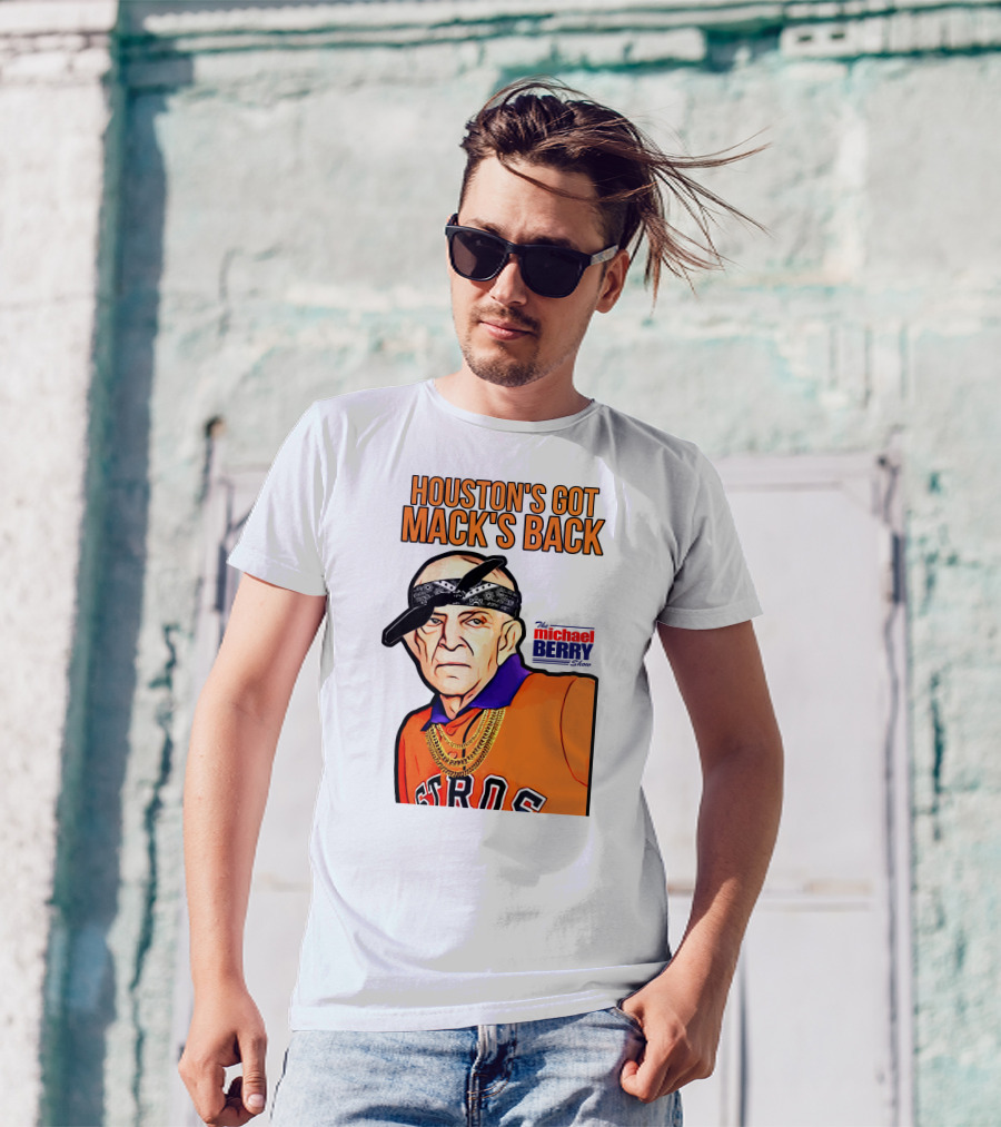 Houston's Got Mack's Back Michael Berry Show Astros Fan Caricature T-Shirt