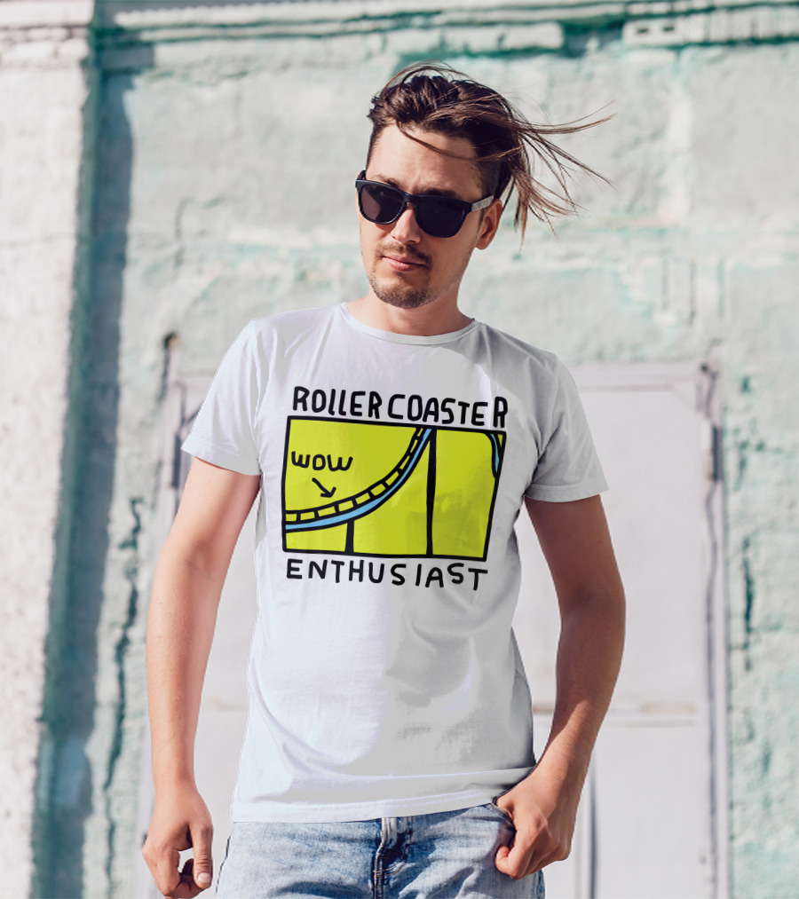 Roller Coaster Enthusiast Wow T-Shirt