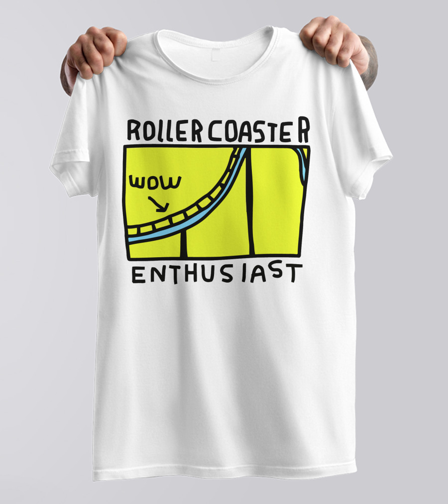 Roller Coaster Enthusiast Wow T-Shirt