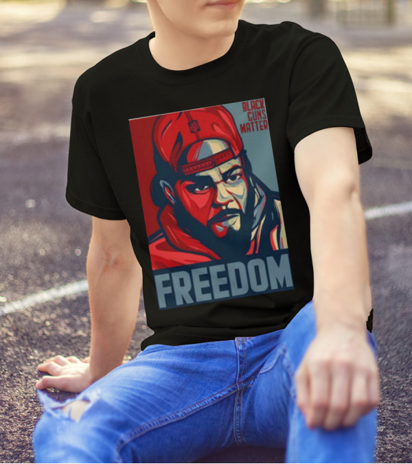 BGM Collectible Black Freedom Black Guns Matter T-Shirt