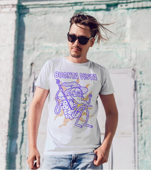Boonta Vista Wizard With Staff And Hat T-Shirt