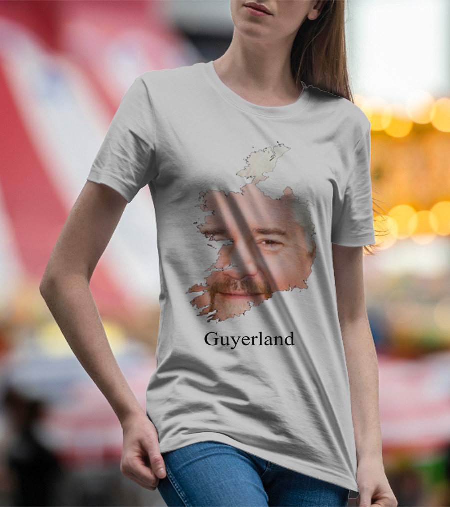 Flavortown Guyerland Mayor Guy Fieri Guyerland Face Map T-Shirt