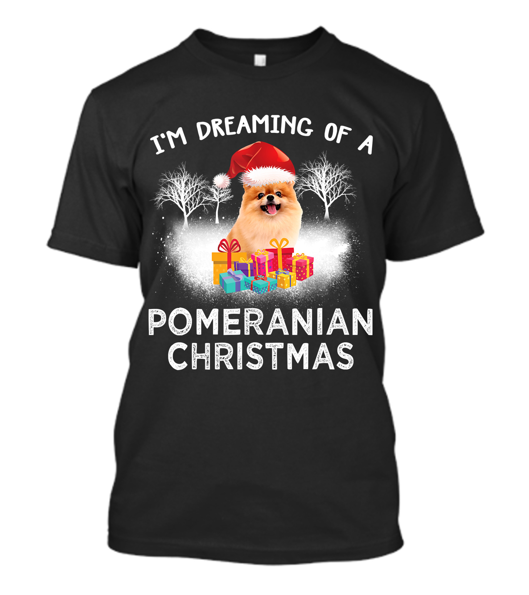 I'm Dreaming Of A Pomeranian Christmas T-Shirt