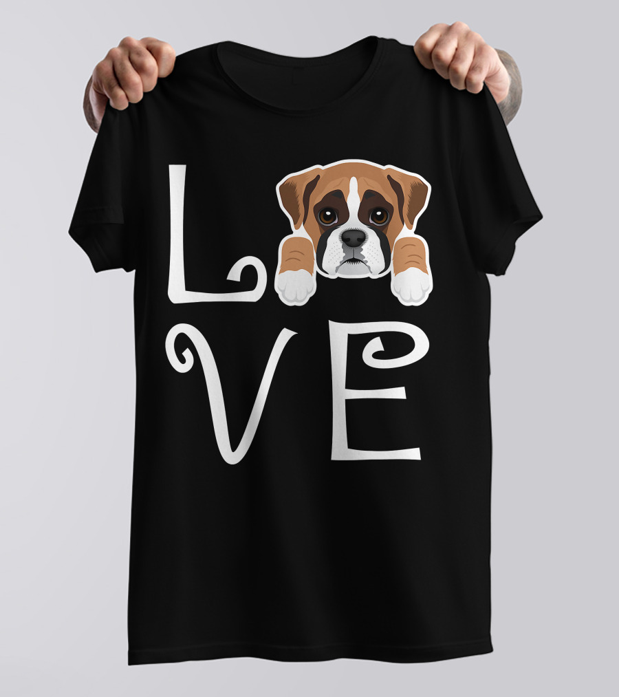 Love Boxer Puppy Dog Owner Boxer Love T-Shirt