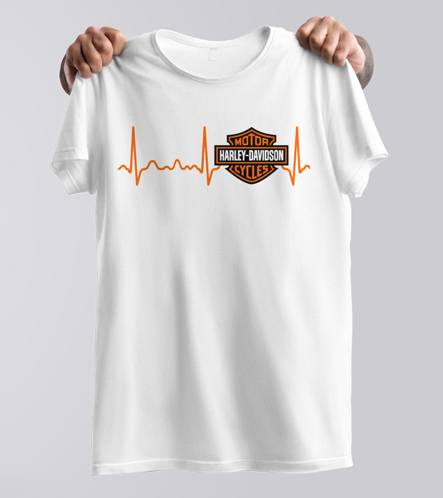 Harley Davidson Heartbeat Motor Cycles T-Shirt