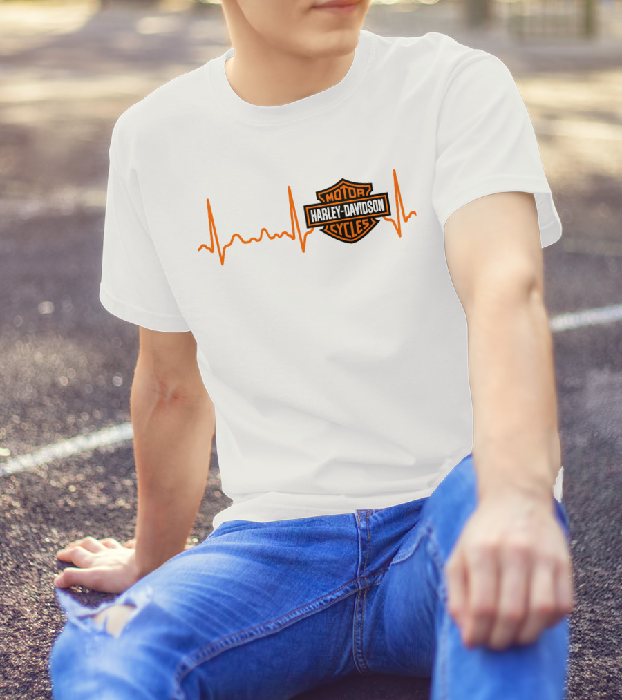 Harley Davidson Heartbeat Motor Cycles T-Shirt