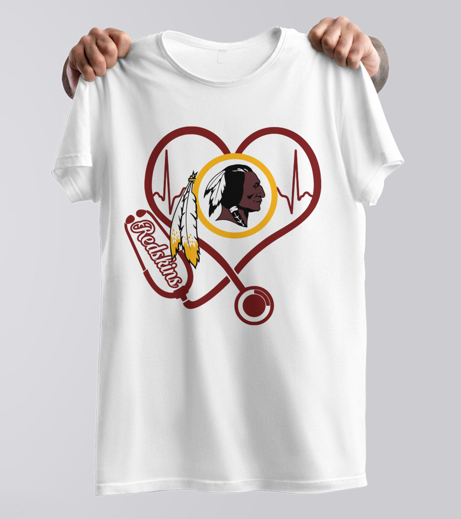 Redskins Nurse Heartbeat Stethoscope T-Shirt